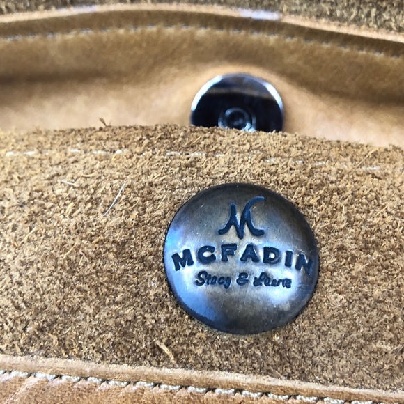 McFadin Western leather studded fringe saddle bag Texas Rodeo Cowgirl - Picture 11 of 16